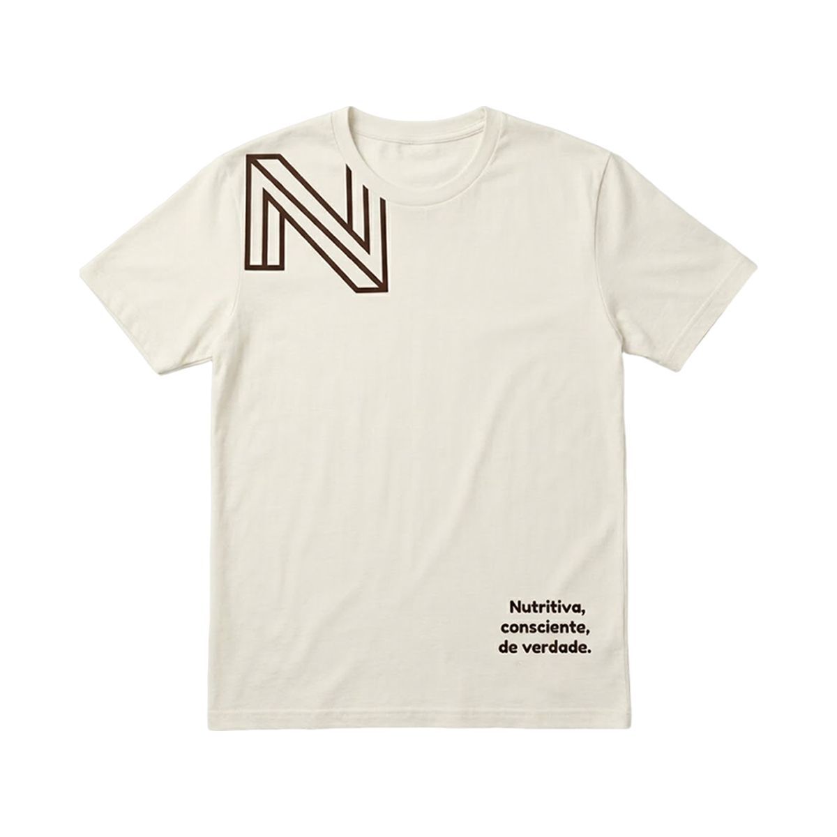 Camiseta Algod�o - Tamanho G Branca - Nutrify