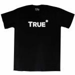 Camiseta Algod�o True Source -Tam. GG Preta com Asterisco Branco- True Surce