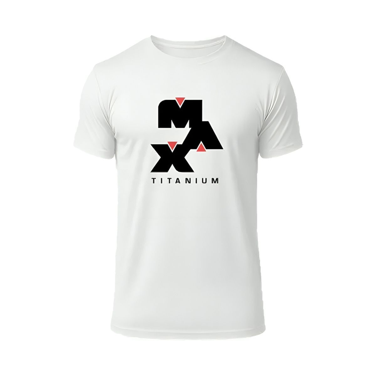 Camiseta Dry-Fit Max - Tamanho EG Branca - Max Titanium