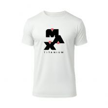 Camiseta Dry-Fit Max - Tamanho P Branca - Max Titanium