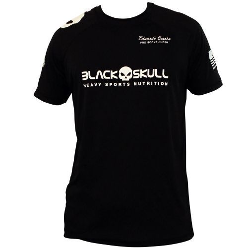Camiseta Dry Fit - Preta Tamanho EXG - Black Skull