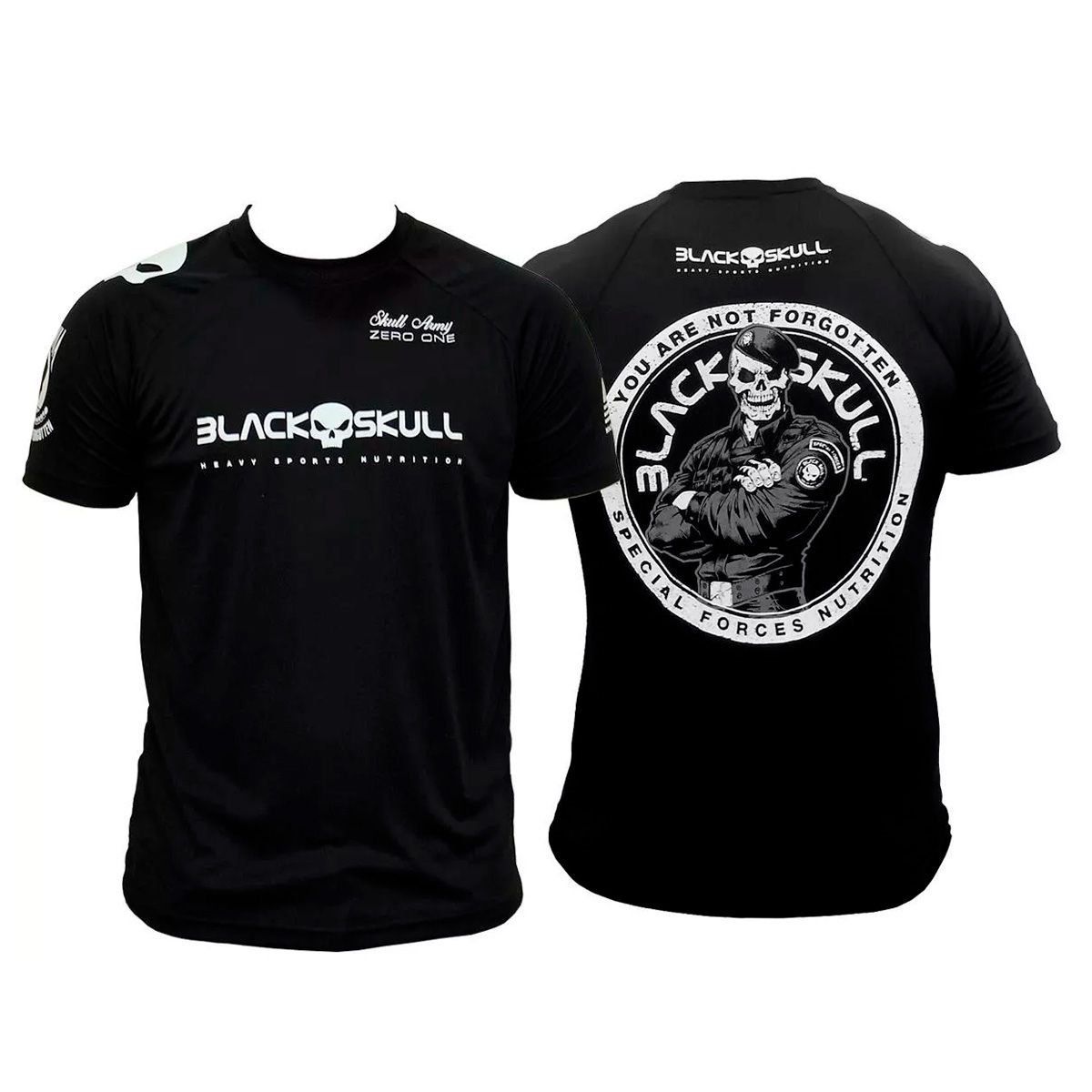 Camiseta - Dry Fit Soldado Bope - Tam M - Black skull
