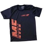 Camiseta Dry Fit - Tamanho GG Preta Estampa Laranja - MuscleFull