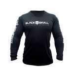 Camiseta Dryfit Manga Longa - Tamanho XG Preto - Black Skull