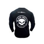 Camiseta Dryfit Manga Longa - Tamanho XG Preto - Black Skull