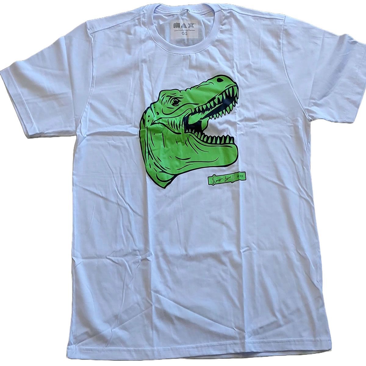 Camiseta Max Dino - Tamanho GG Branco - True Source