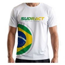 Camiseta Poliesportiva Brasil - Tamanho G Branca - Sudract
