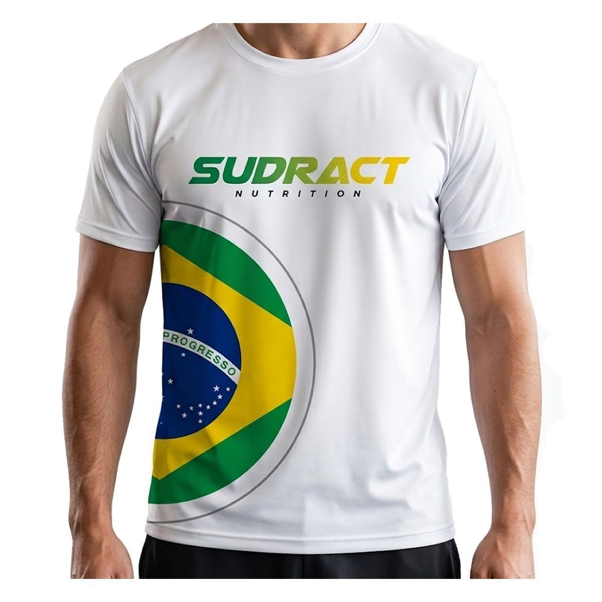 Camiseta Poliesportiva Brasil - Tamanho GG Branca - Sudract