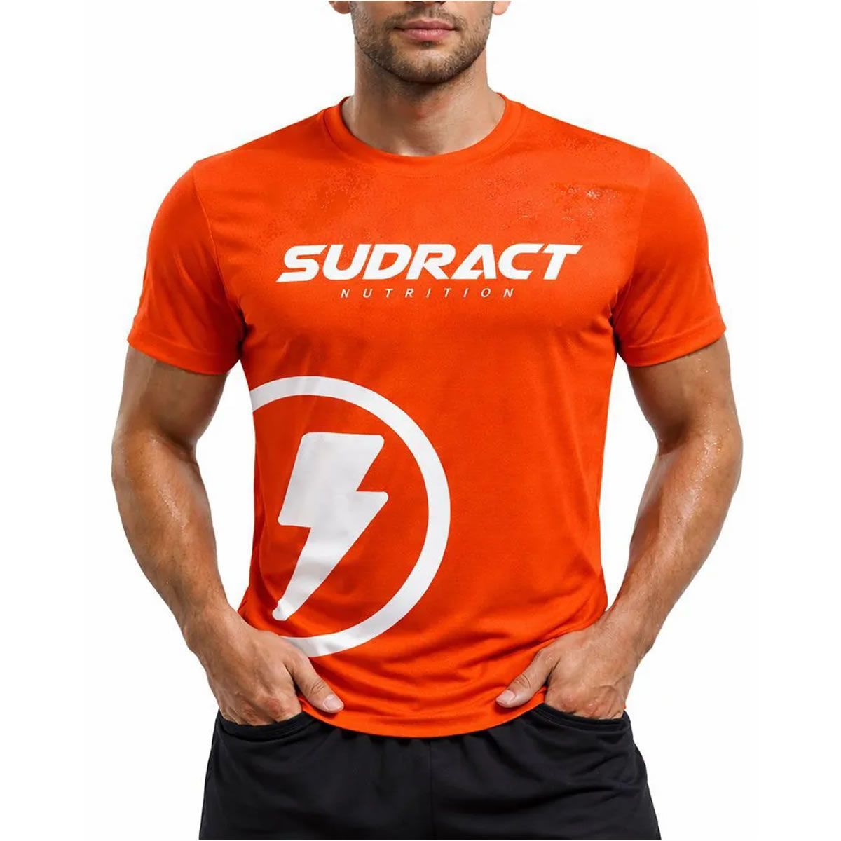 Camiseta Poliesportiva - Tamanho M Laranja - Sudract