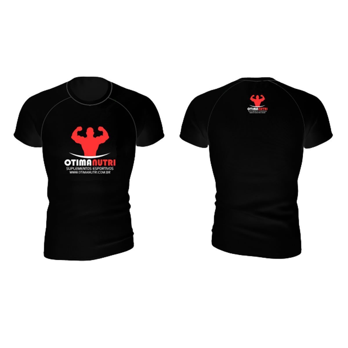Camiseta Super Dry 100% Poliester  -  Preta Tamanho XGG  - OtimaNutri