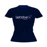 Camiseta Raglan Super Dry 100% Poliester - Baby Look Azul Tam. G - Lets Be Nutrition