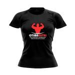 Camiseta Raglan Super Dry 100% Poliester  - Baby Look Preta Tam.GG  - OtimaNutri