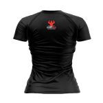 Camiseta Raglan Super Dry 100% Poliester  - Baby Look Preta Tam.GG  - OtimaNutri
