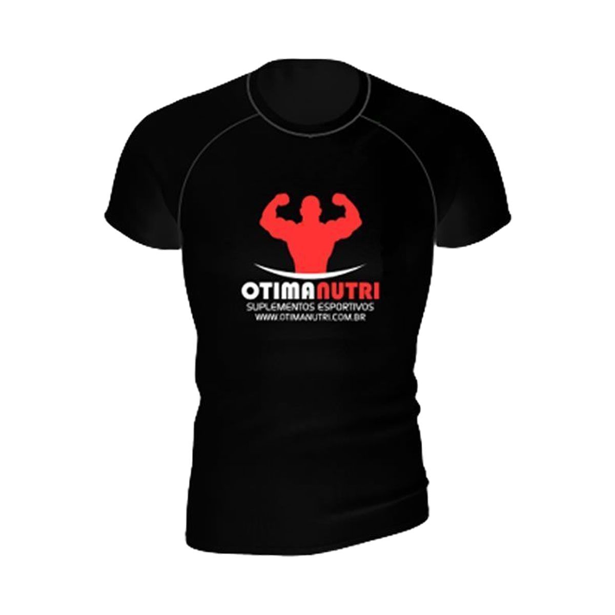 Camiseta  Super Dry 100% Poliester  -  Preta Tamanho M  - OtimaNutri