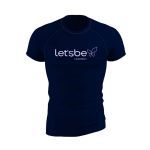 Camiseta Super Dry 100% Poliester - Azul Tamanho GG - Lets Be Nutrition