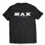 Camiseta Treino 100% Poli�ster - Tamanho  EG Preta - Max Titanium