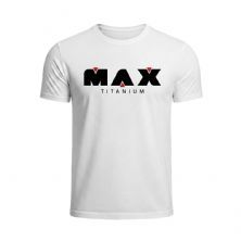 Camisetas Dry Fit Branca - Tamanho G - Max Titanium
