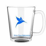 Caneca de Vidro - 450ml  Azul - Pura Vida