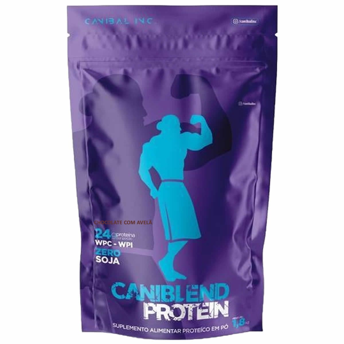 Caniblend Protein - 1800g Refil Chocolate com Avel�- Canibal
