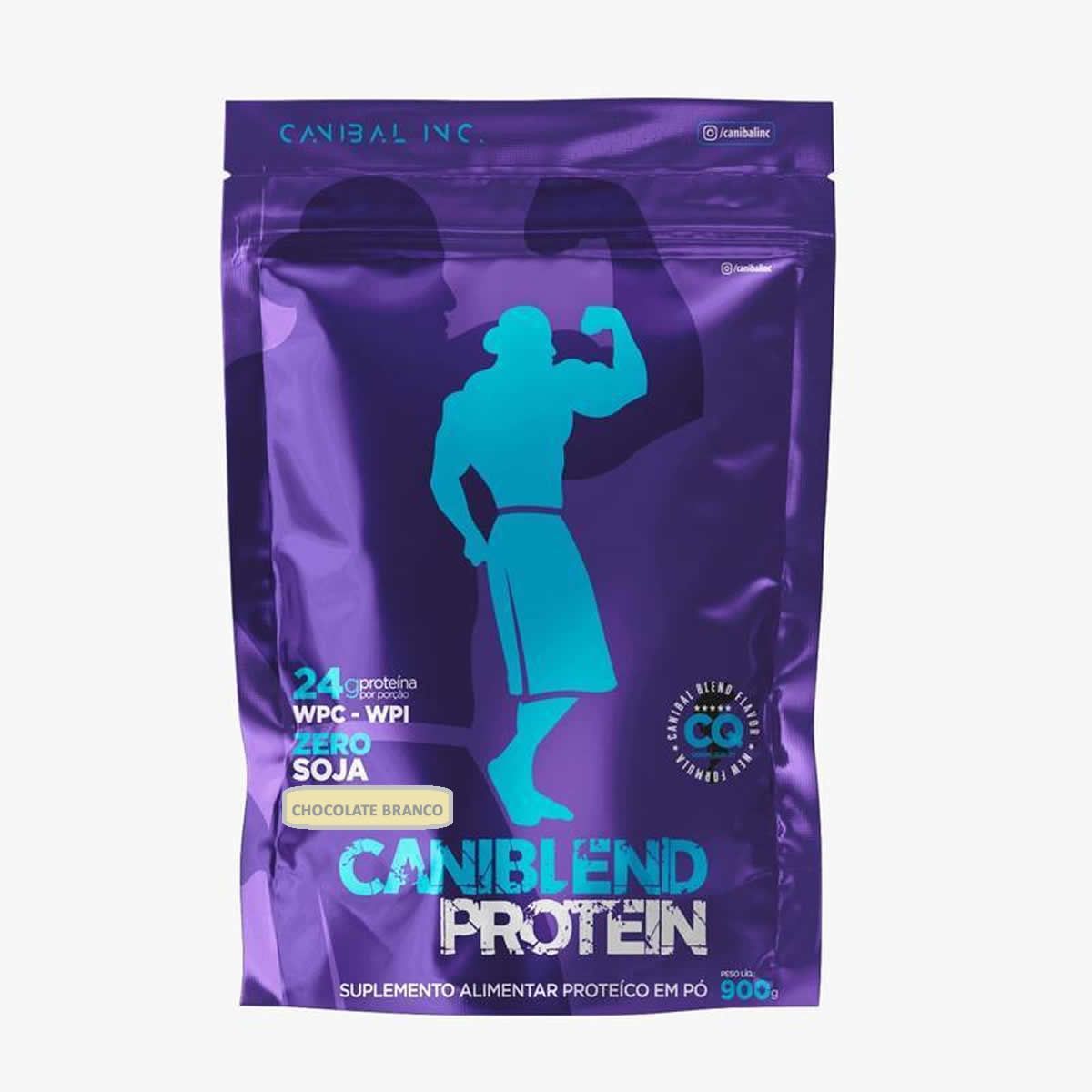 Caniblend Protein - 900g Refil Chocolate Branco - Canibal