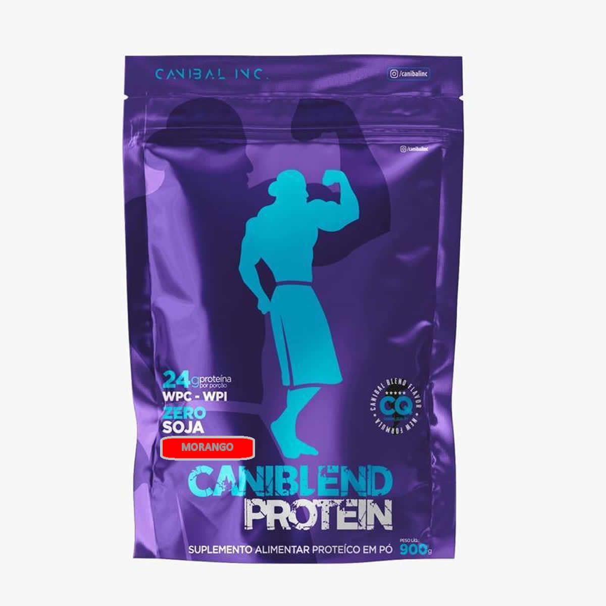 Caniblend Protein - 900g Refil Morango - Canibal