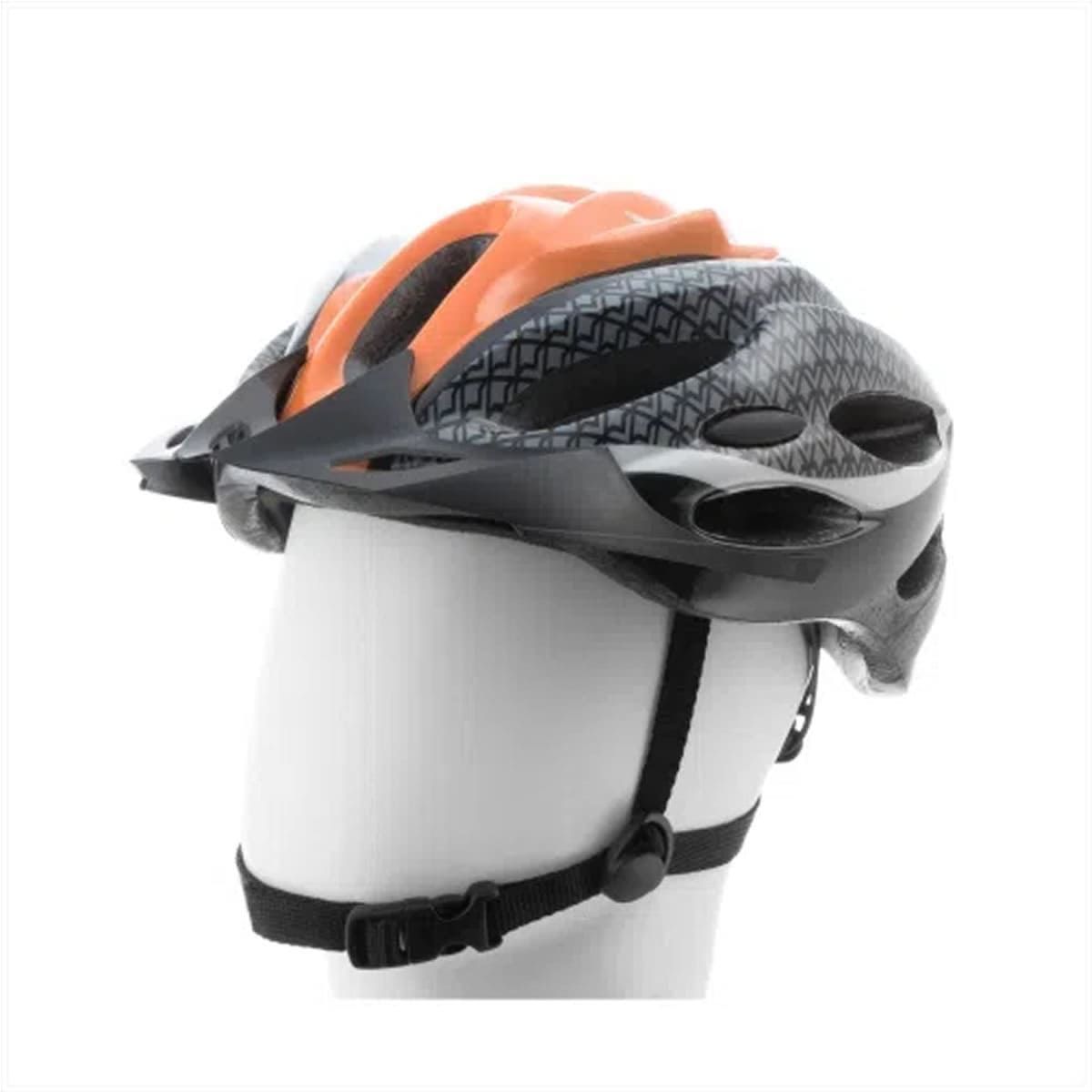 Capacete Esportivo Adulto - Laranja e Cinza - Vollo Sports