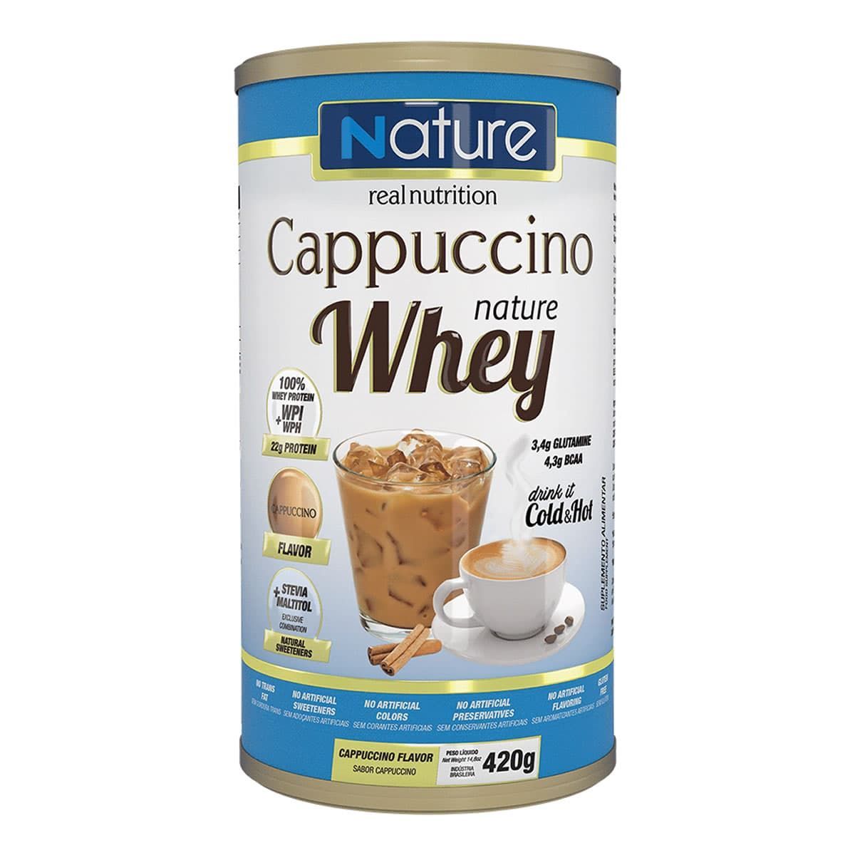 Cappuccino Nature Whey - 420g Cappuccino - Nutrata
