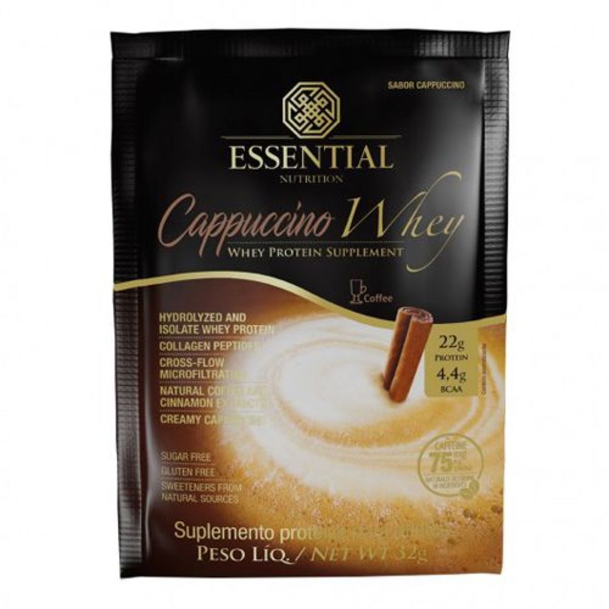 Cappuccino Whey 1 Sach� - Essential Nutrition - 32g