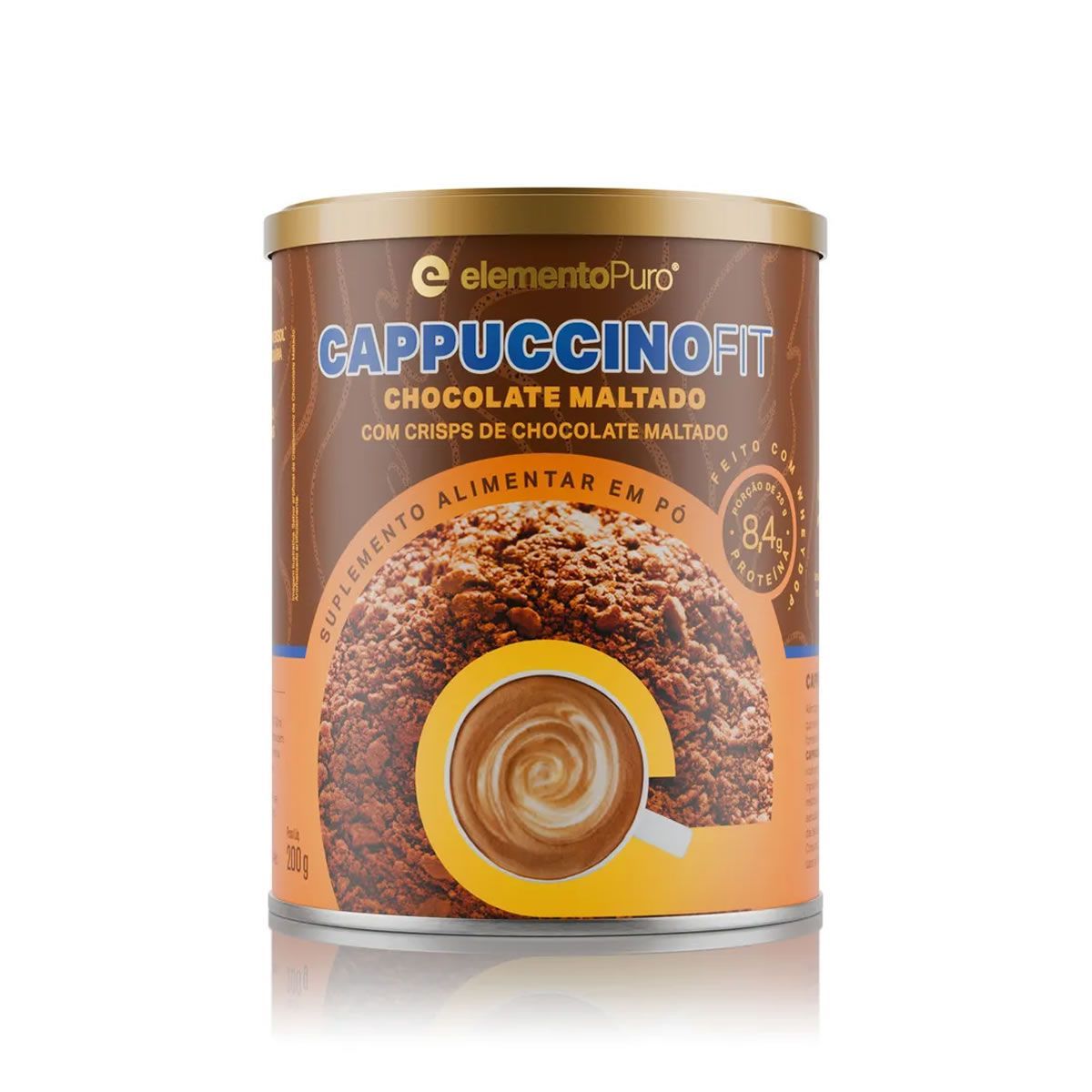 CappuccinoFit - 200g Chocolate Maltado - ElementoPuro
