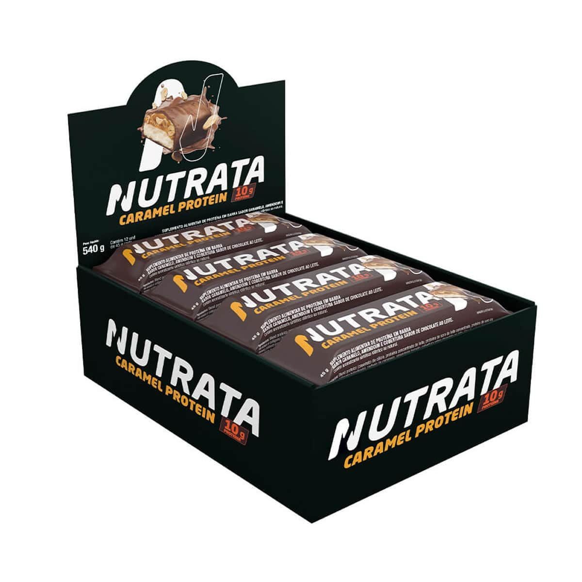 Caramel Protein - 12 Barras de 45g - Nutrata