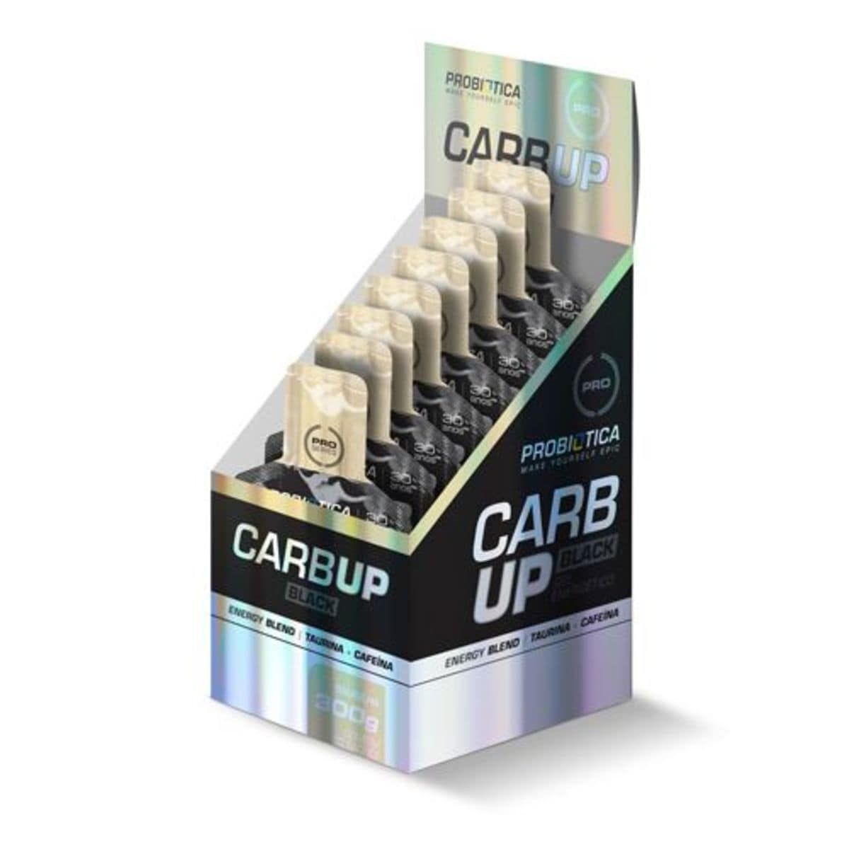 Carb Up Gel Black - 10 Sach�s 30g Baunilha - Probi�tica*** Data Venc. 14/05/2022