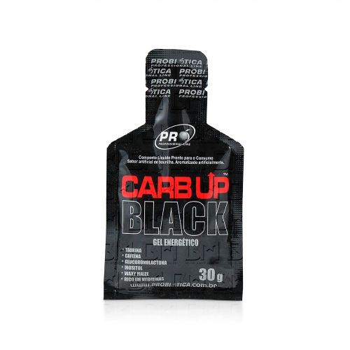 Carb Up Gel Black - Sabor Baunilha 1 sach� de 30g - Probi�tica
