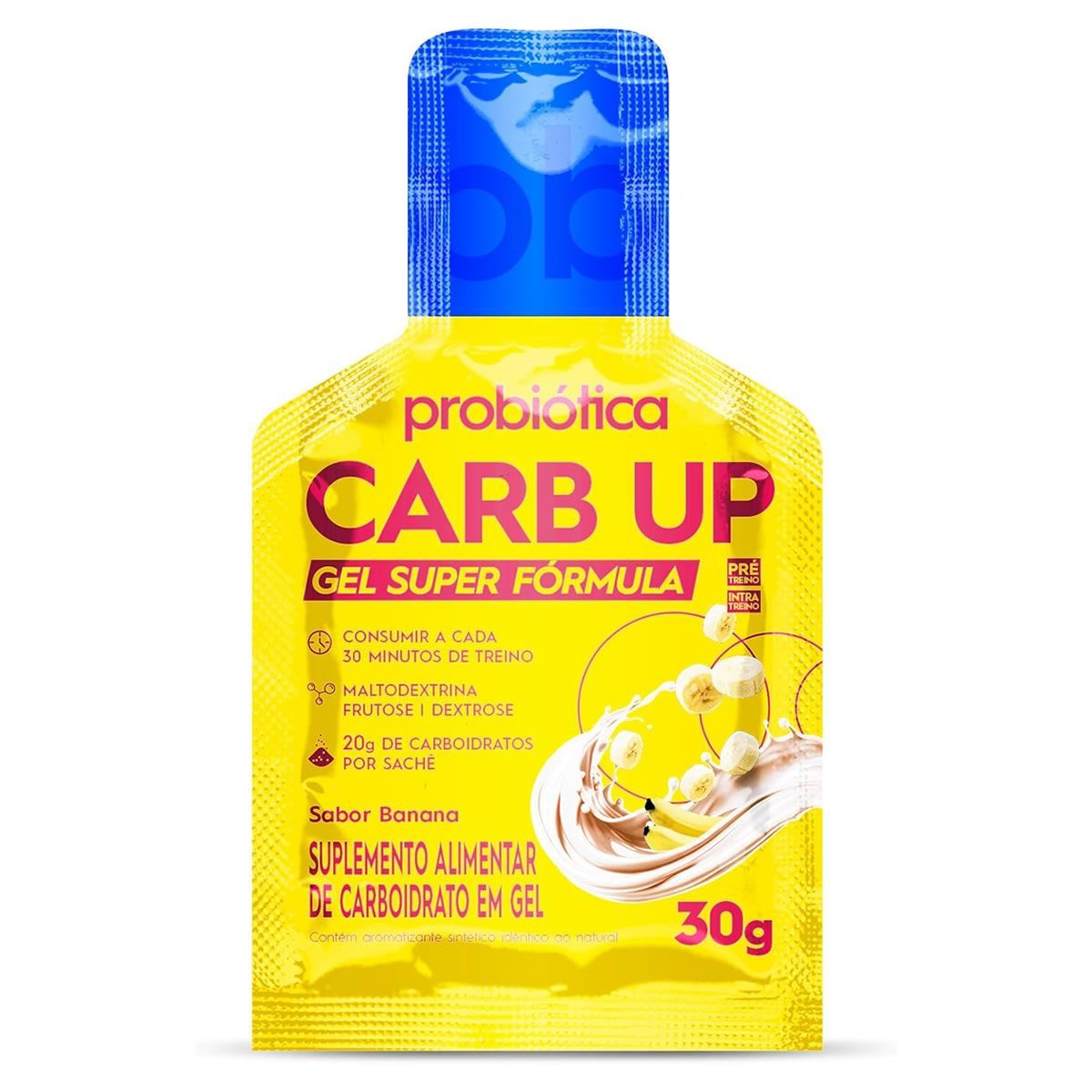 Carb UP Gel Super F�rmula - 1 sach� 30g Banana - Probi�tica