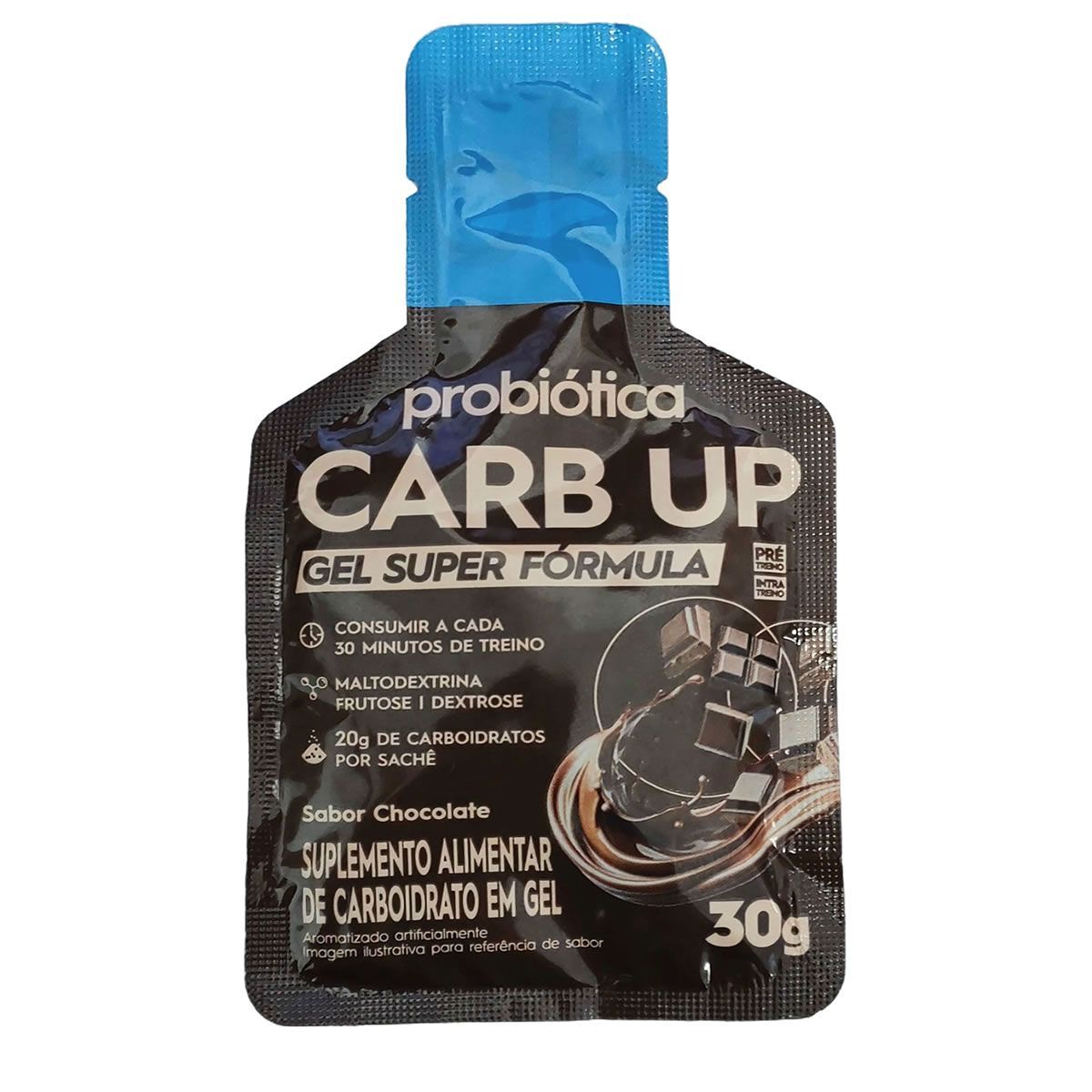 Carb Up Gel Super F�rmula - 1 Sach� 30g Chocolate - Probi�tica
