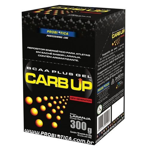 Carb Up Gel Super F�rmula - Laranja 10 sach�s - Probi�tica