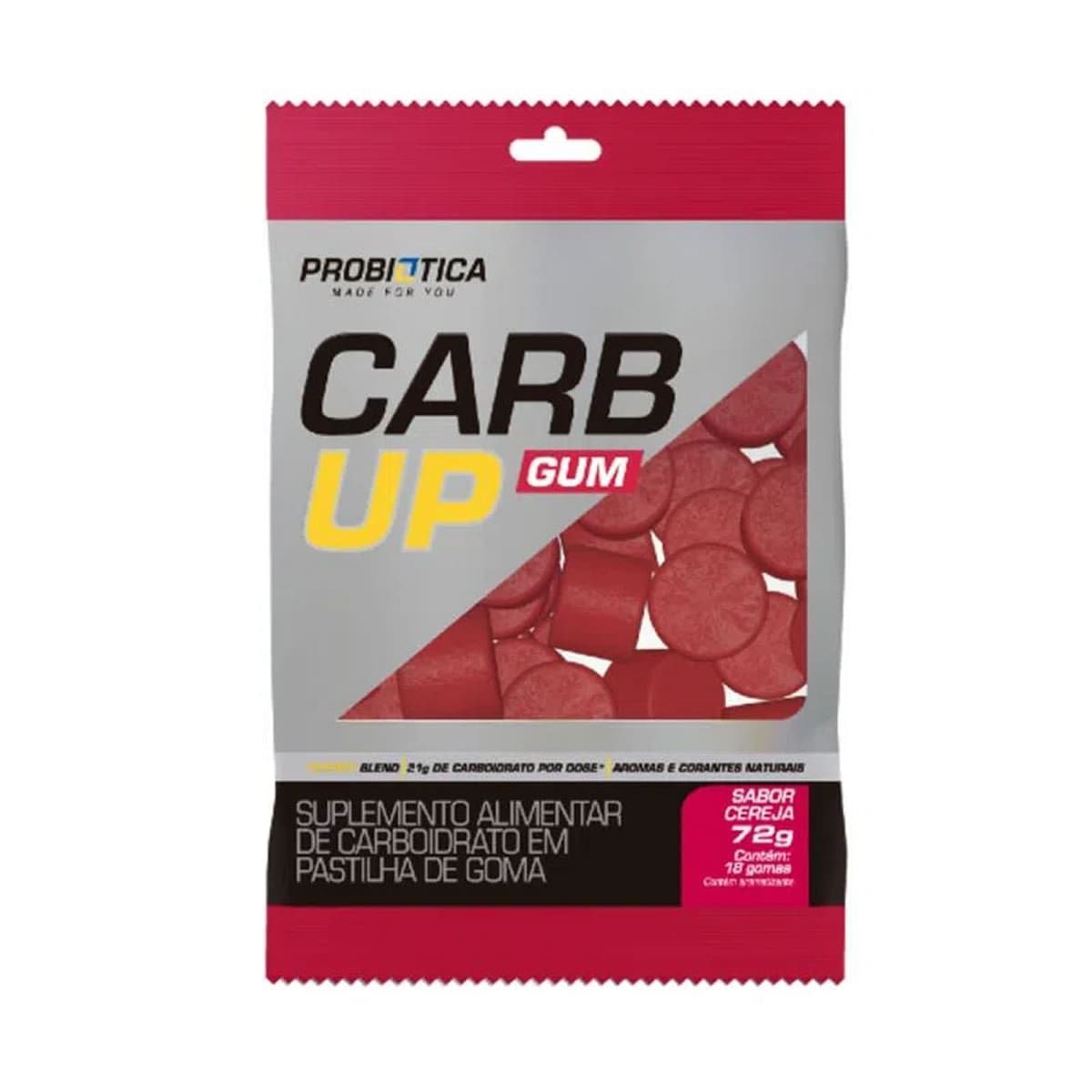 Carb Up Gum - 1 Unidade 72g Cereja - Probi�tica