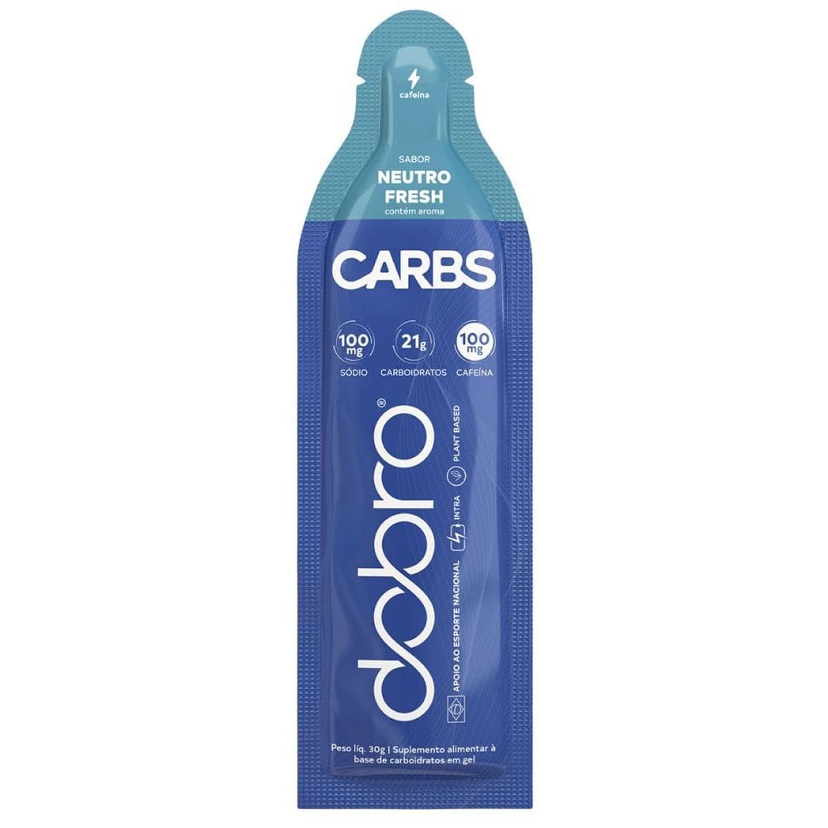 Carbs Gel Cafe�na - 1 Sach�  30g Neutro Fresh - Dobro
