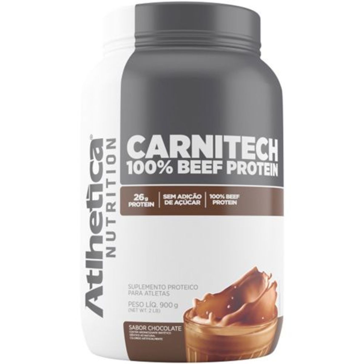Carnitech 100% Beef Protein  - 900g Chocolate - Atlhetica Nutrition