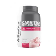Carnitech 100% Beef Protein - 907g Morango - Atlhetica Nutrition