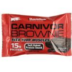 Carnivor Brownie - 1 barra de 52g - Chocolate Fudge - MuscleMeds