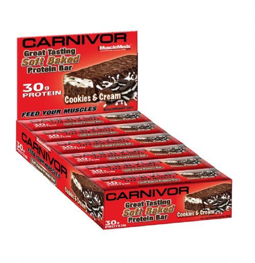 Carnivor Protein Bar - 12 Barras de 91g Amendoim - MuscleMeds