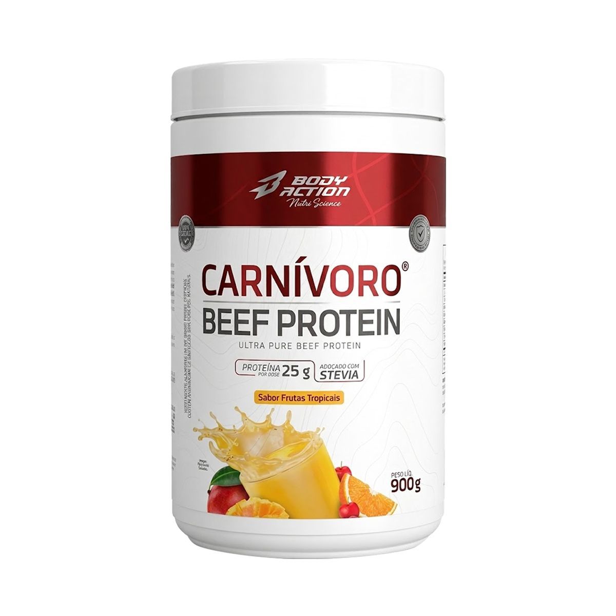 Carn�voro Beef Protein - 900g Frutas Tropicais - BodyAction