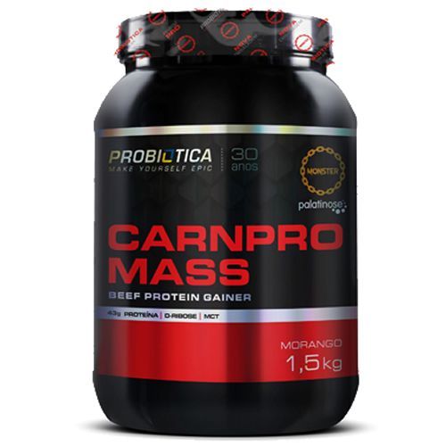 Carnpro Mass - 1500g Morango - Probi�tica