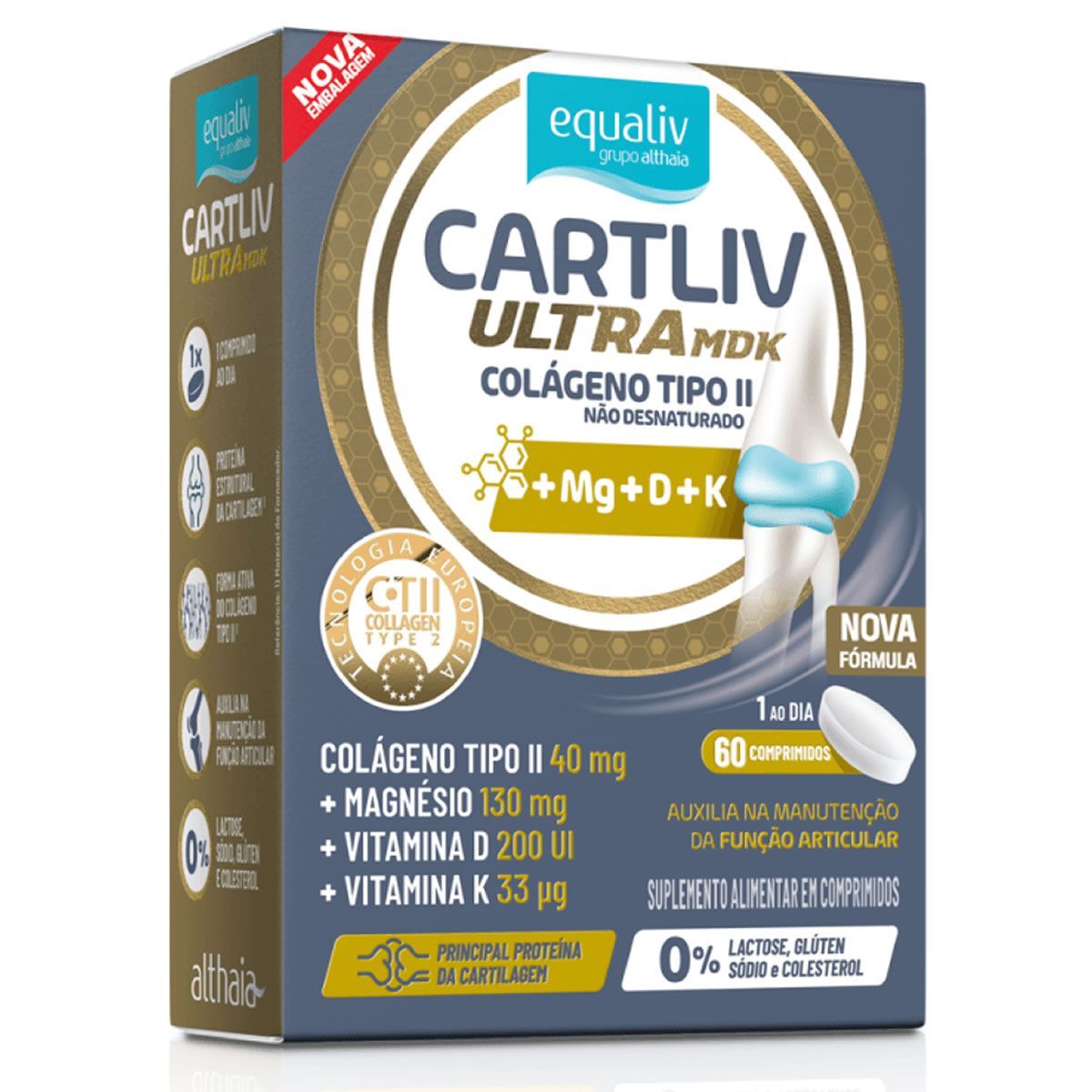 Cartliv Ultra MDK - 60 Comprimidos - Equaliv