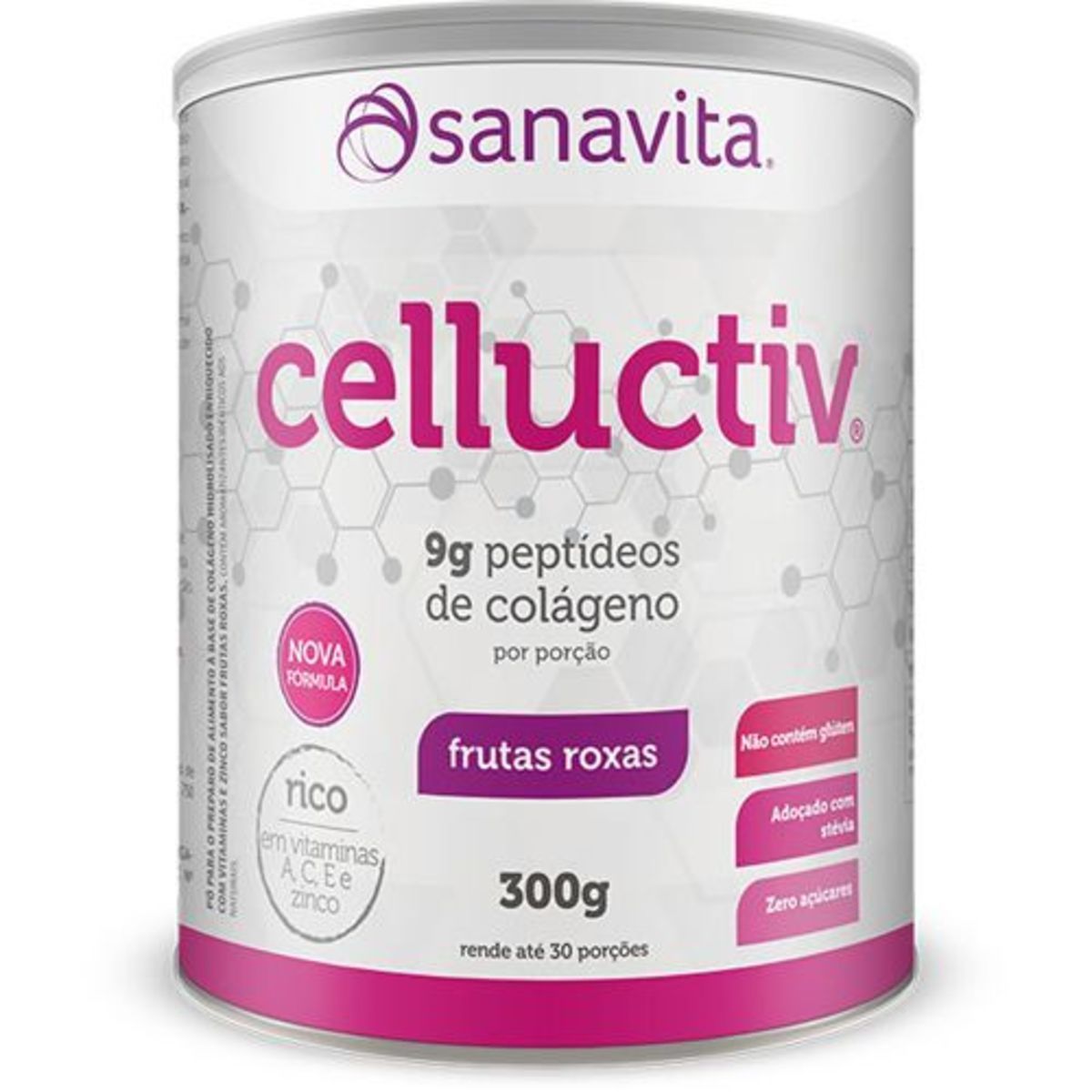 Celluctiv - 300g Frutas Roxas - Sanavita