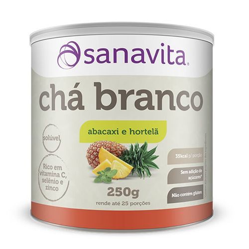 Ch� Branco - 250g Abacaxi e Hortel� - Sanavita