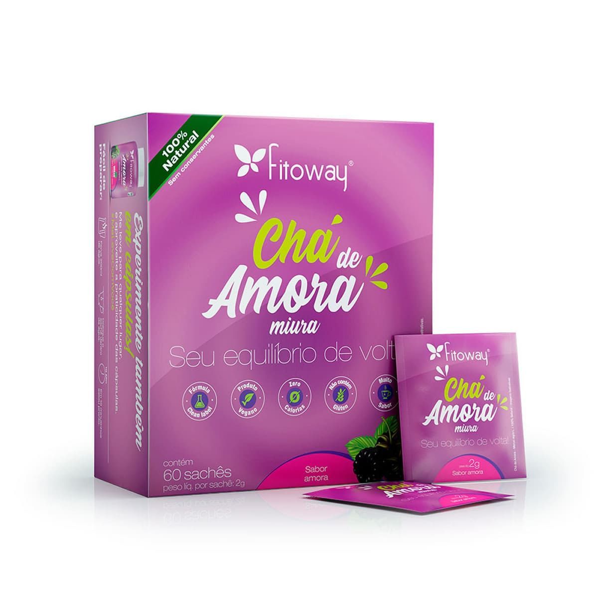 Ch� de Amora -  60 Sach�s - Fitoway