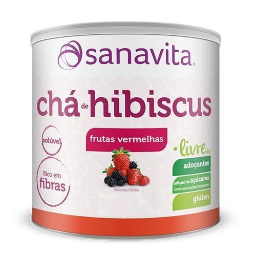 Ch� de Hibiscus - 200g Frutas Vermelhas - Sanavita