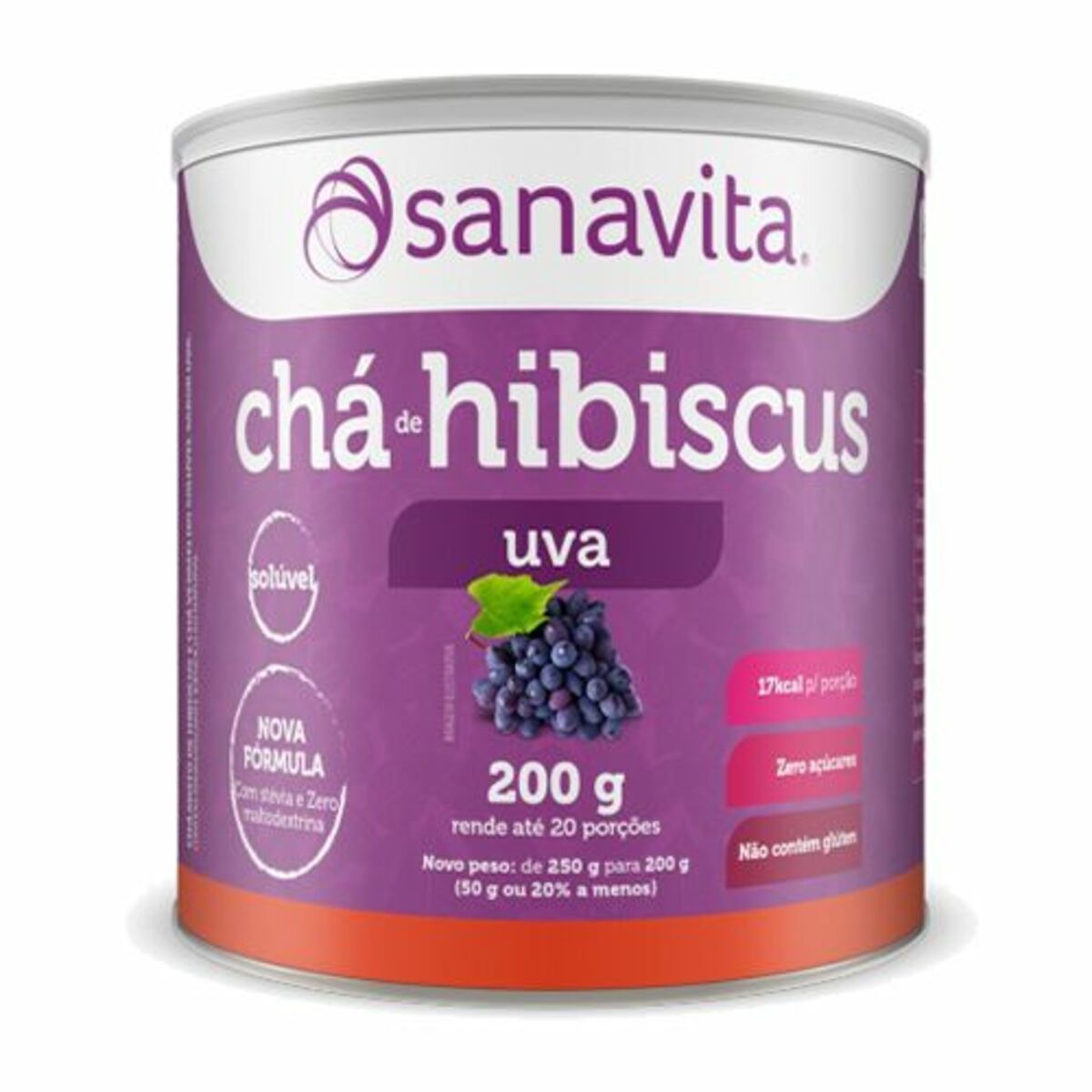 Ch� de Hibiscus - 200g Uva - Sanavita