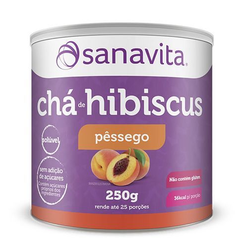 Ch� de Hibiscus - 250g P�ssego - Sanavita